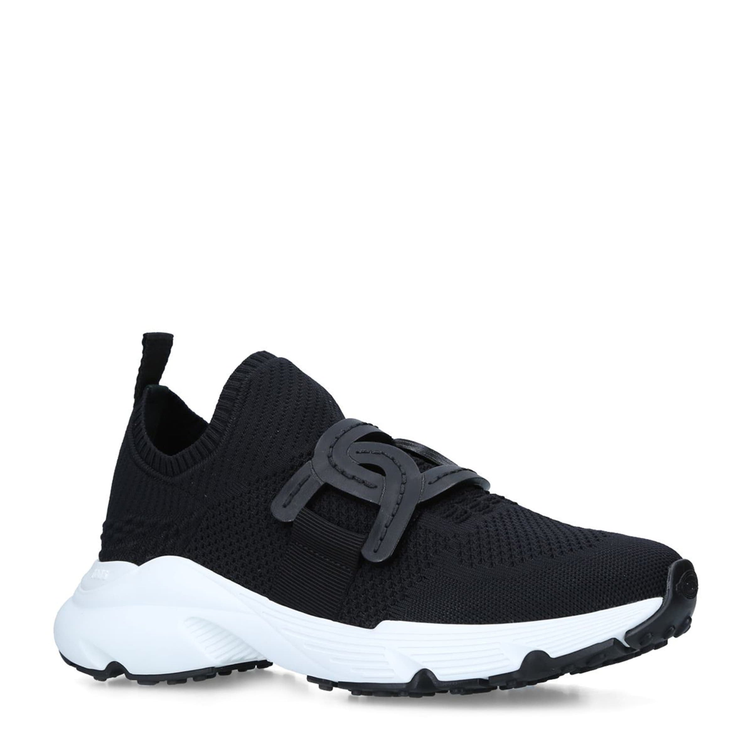 Tod's Black Sport Run 54c Calzino Sneaker