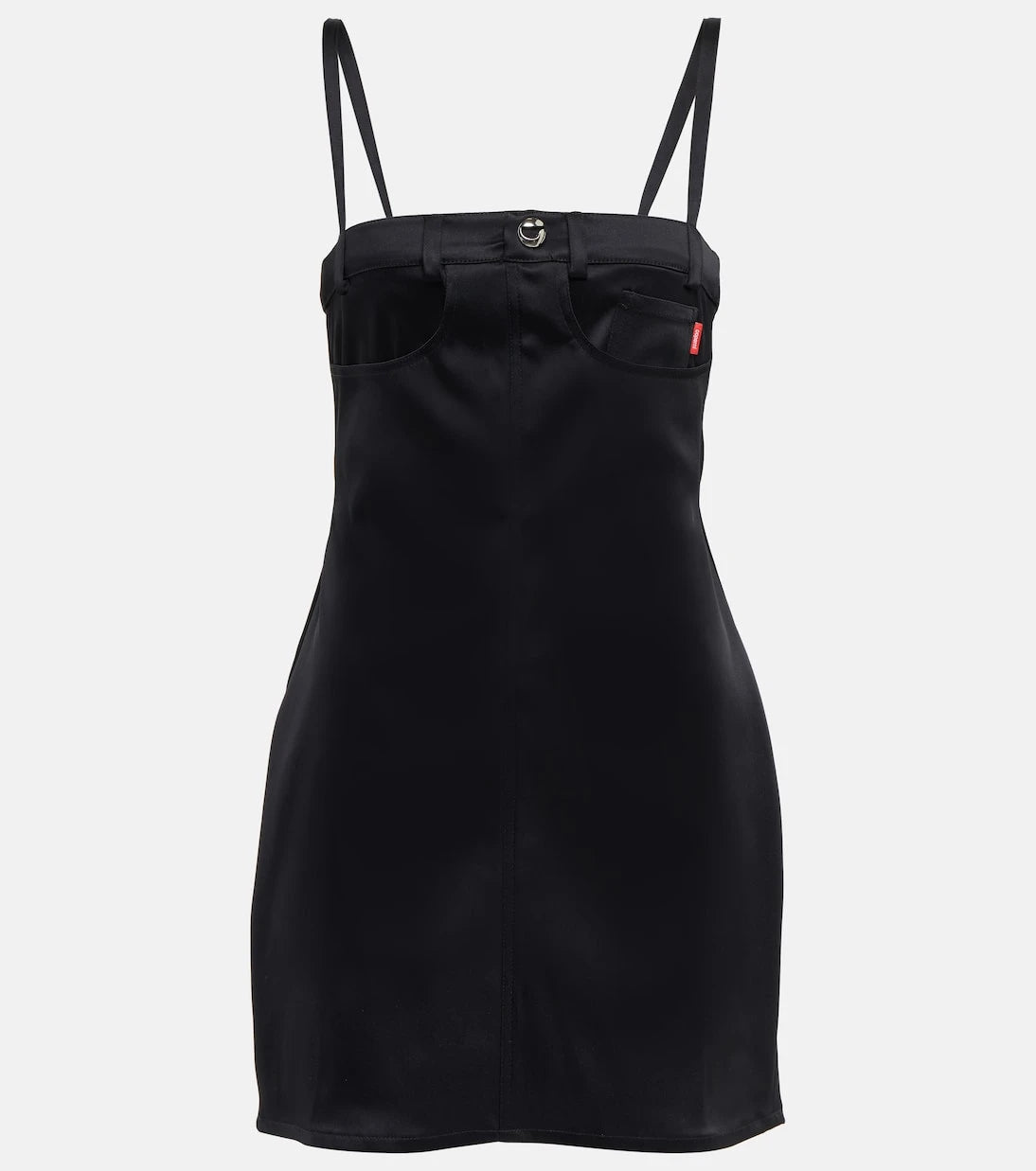 Coperni - Bustier top satin crêpe minidress