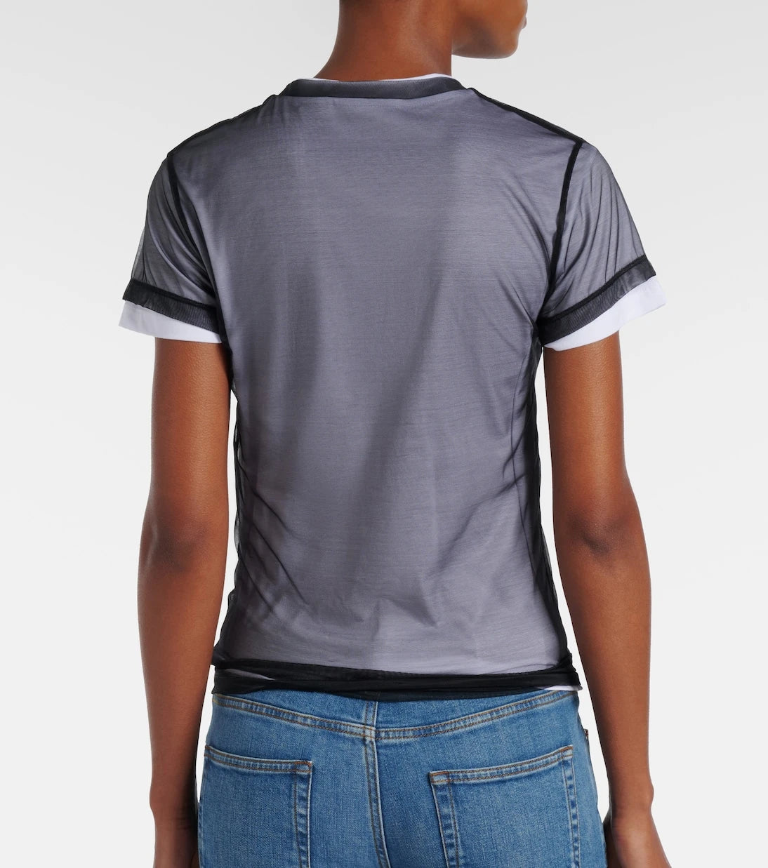 Gucci - Layered cotton-blend jersey T-shirt