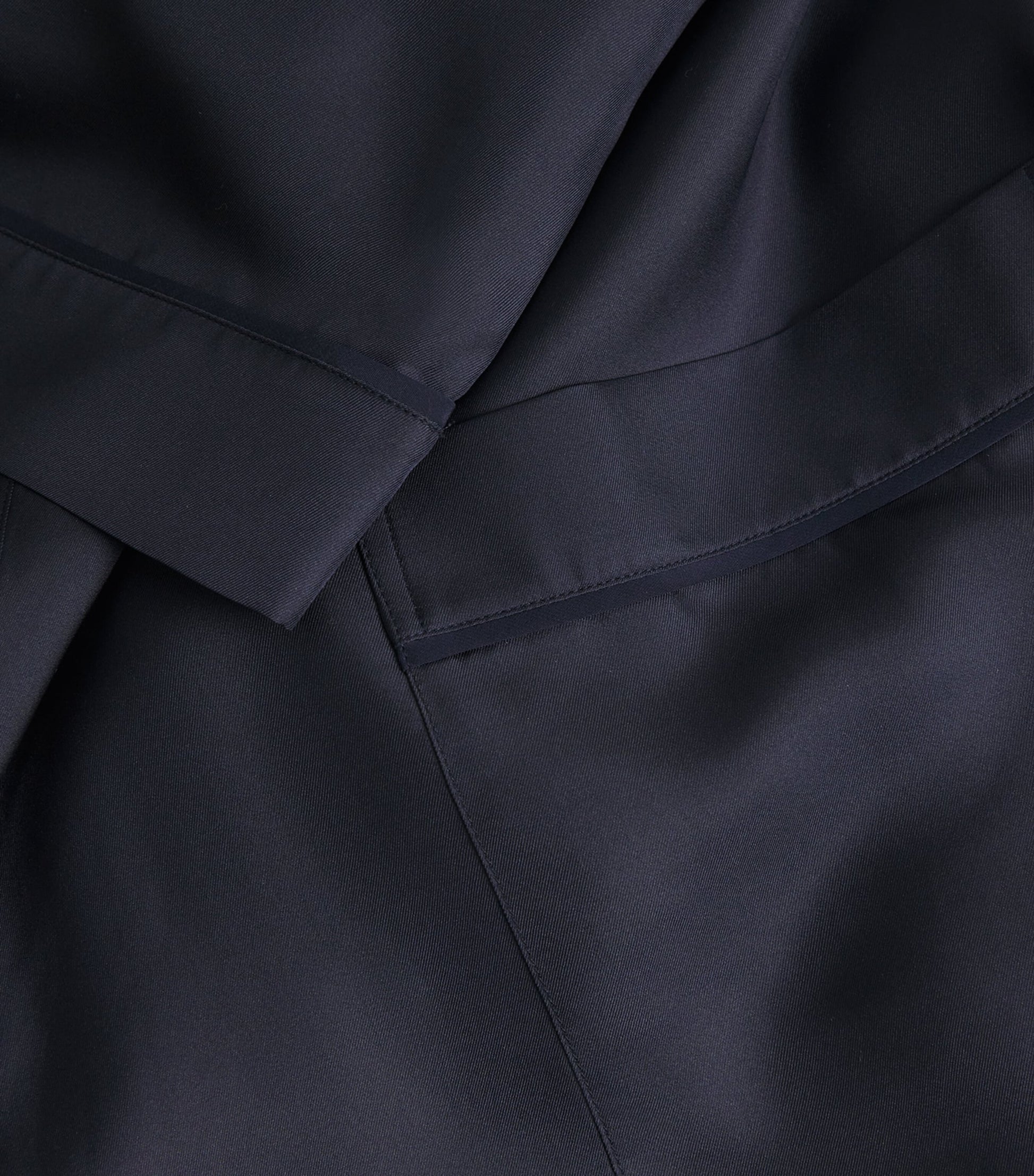 Navy Silk Sabine Long Robe