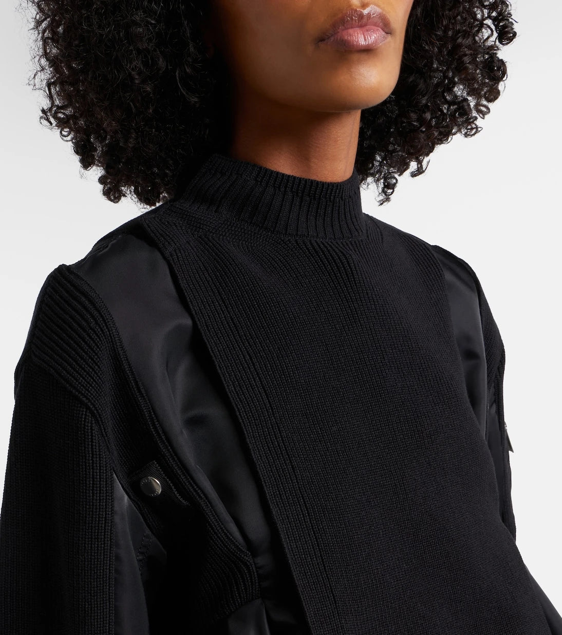Sacai - Paneled blouson jacket