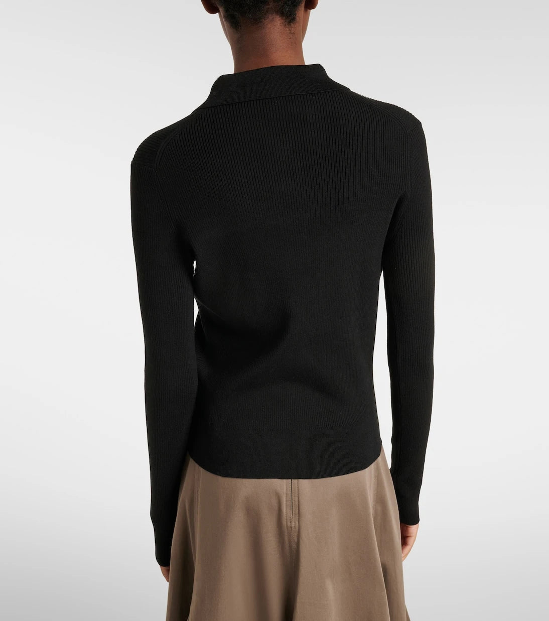 Róhe - Ribbed-knit polo shirt