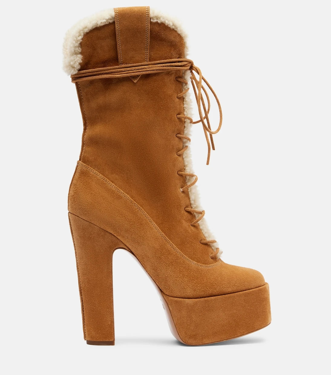 Paris Texas - Malena 145 suede platform lace-up boots