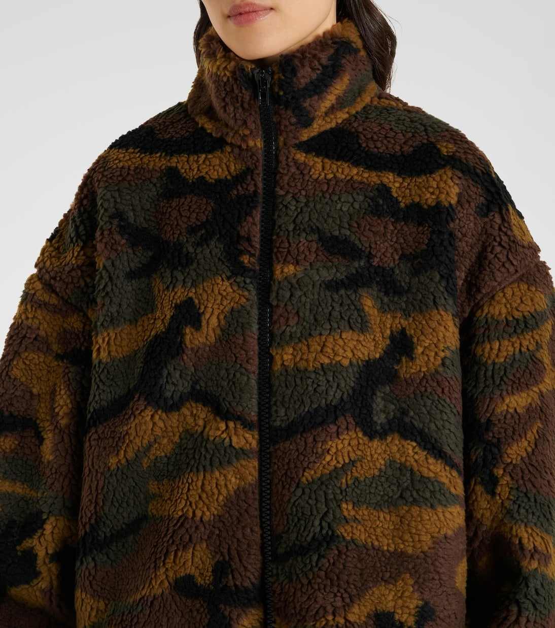 Vetements - Camo fleece jacket