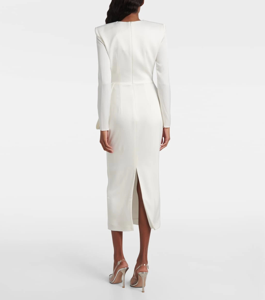 Alex Perry - Bow-detail crêpe satin gown