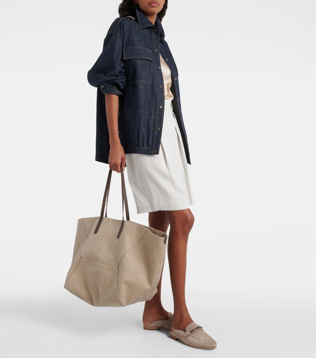 Brunello Cucinelli - Large canvas tote bag