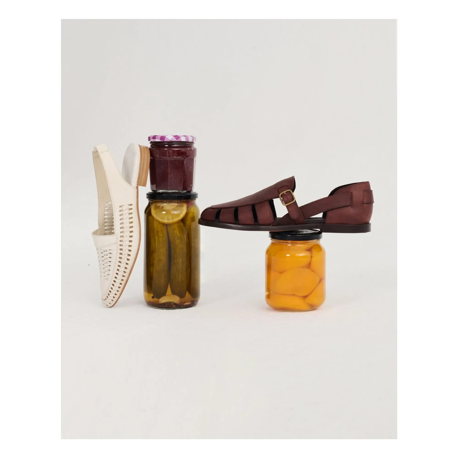 Bobo Choses - Braided Leather Slingback | Ecru