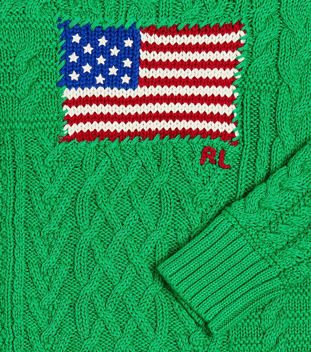 Polo Ralph Lauren Kids - سترة قطنية محبوكة بنمط كابل