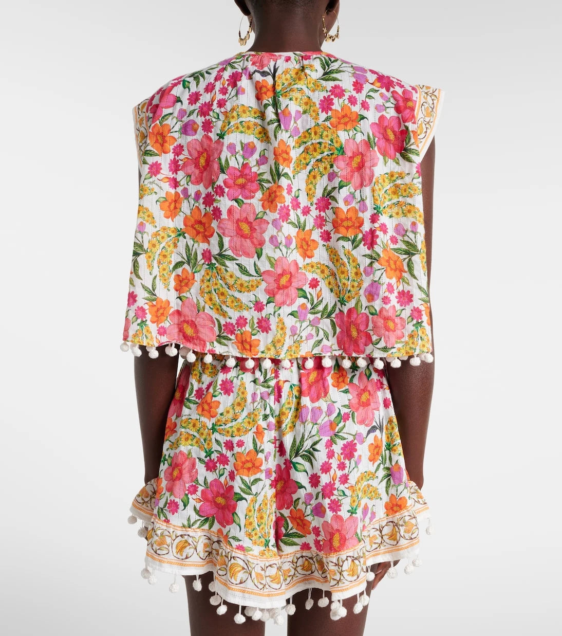 Farm Rio - Banana Flowers printed cotton blouse
