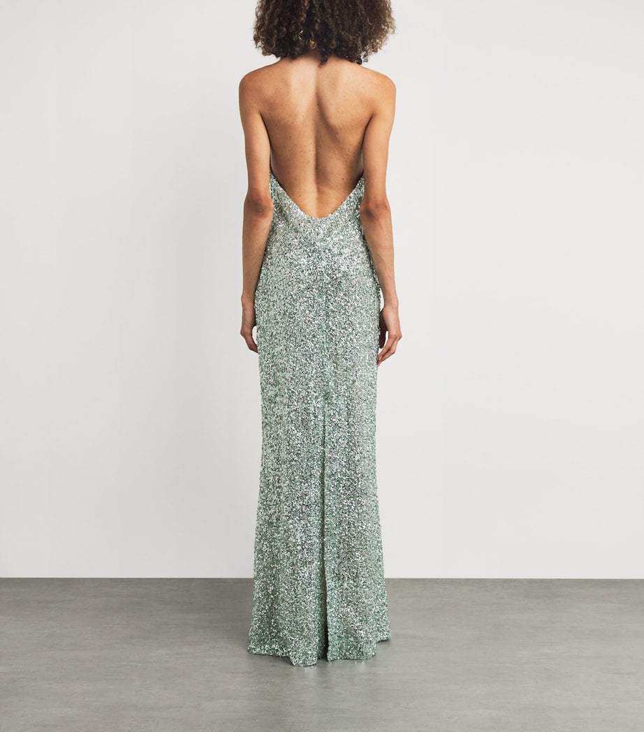 Multi Sequin Poseidon Gown