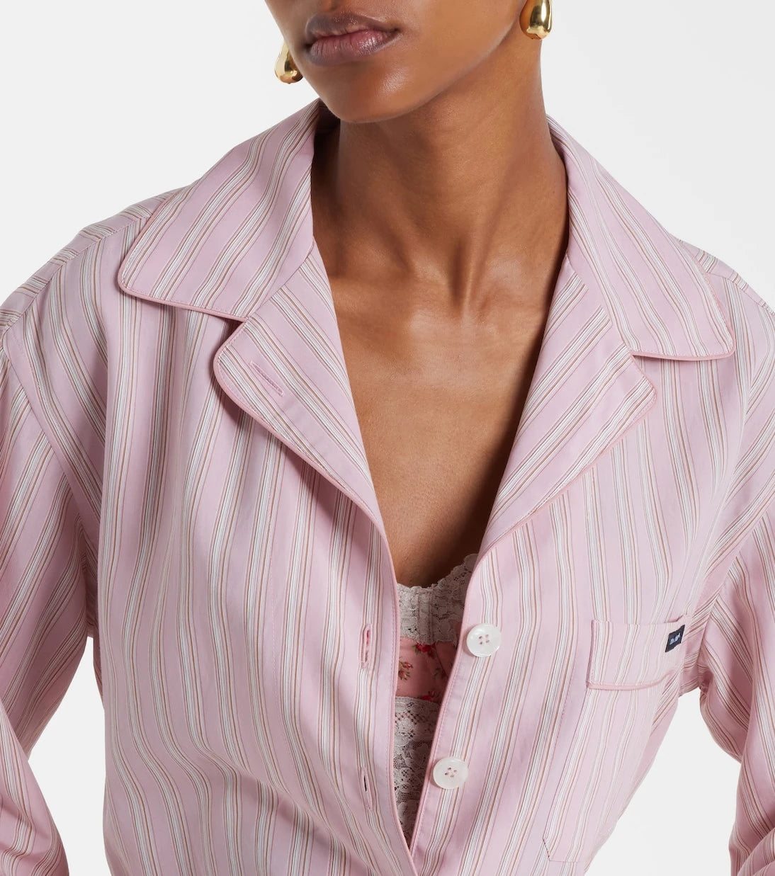 Dolce&Gabbana - Belted striped shirt