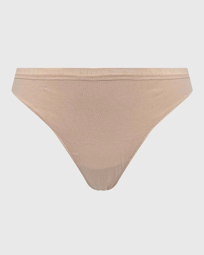 Tommy Hilfiger kadın pamuklu elastan tanga 3'lü