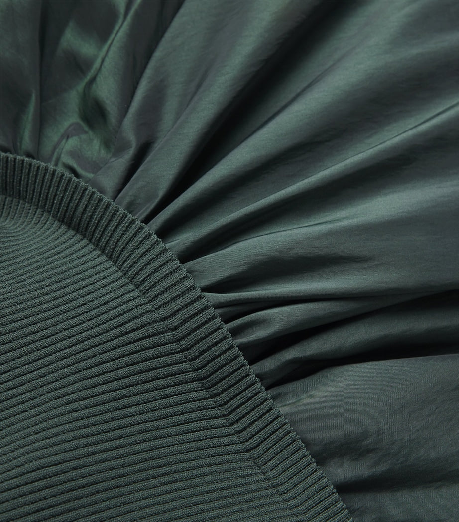 Green Knitted Kenlie Midi Dress