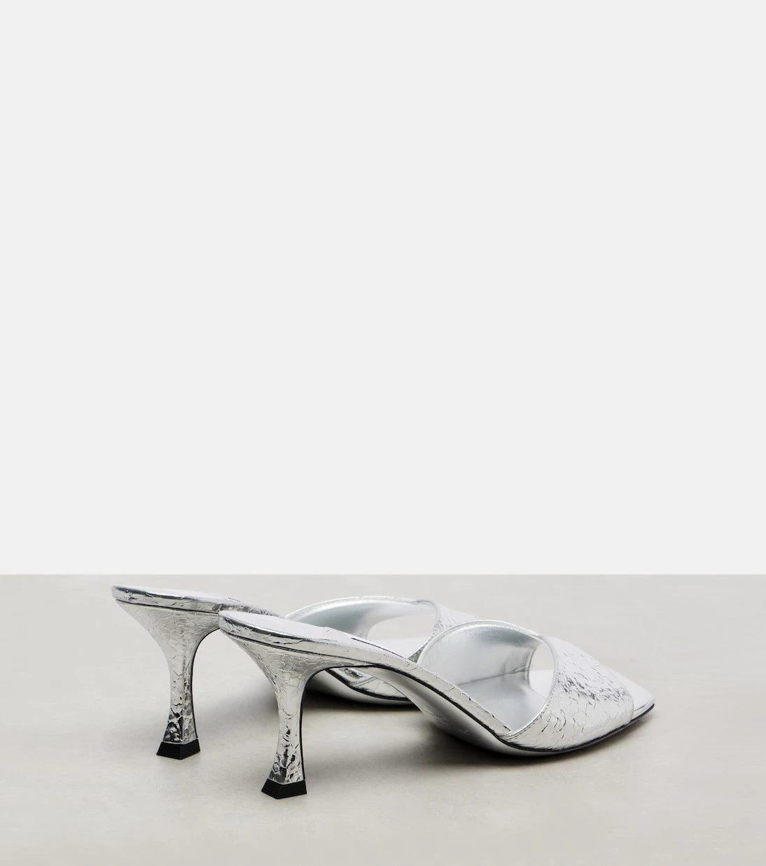 Jimmy Choo - Skye 70 metallic leather mules