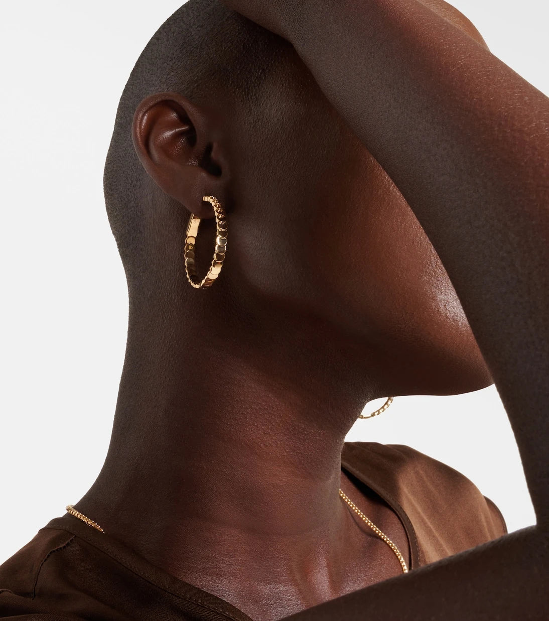 Anita Ko - Luna Large 18kt gold earrings