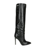 Paris Texas Black Leather Stiletto Knee-High Boots 105