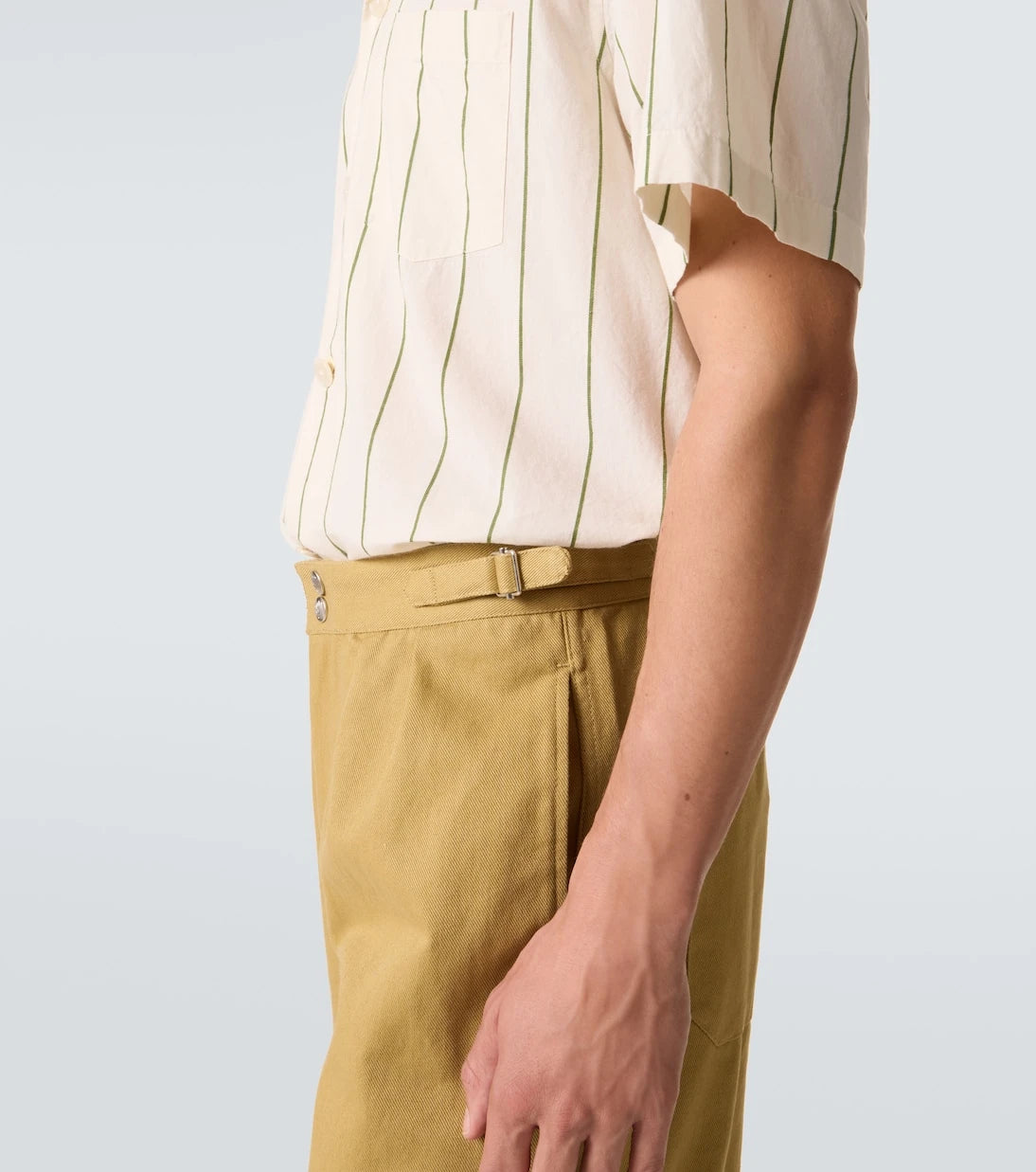 Bode - Cotton twill wide-leg pants