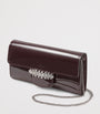 Jimmy Choo Burgundy Bing Patent Leather Wallet-On-Chain