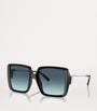 Tiffany & Co. Black Injected Square Oversized Sunglasses