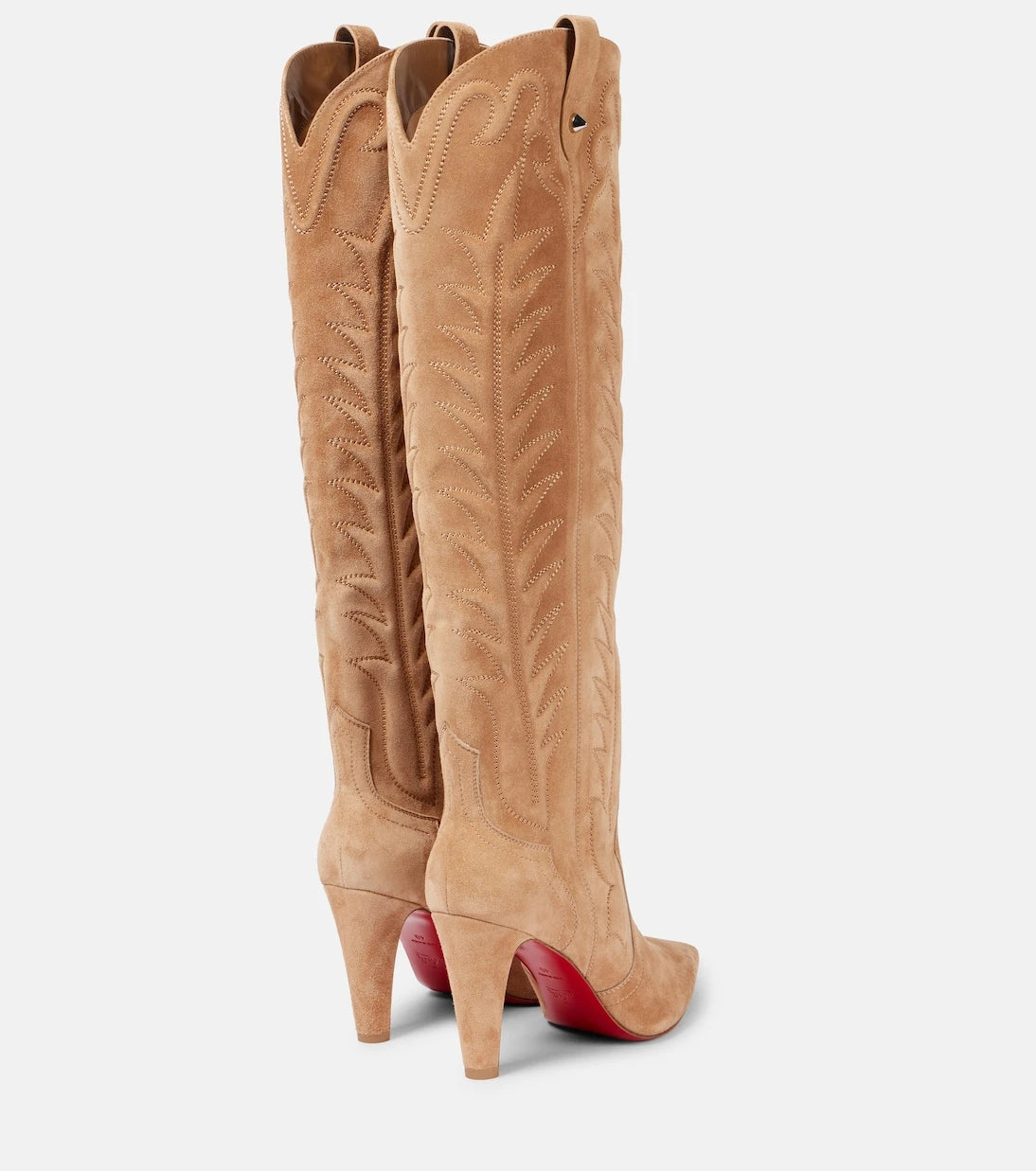Christian Louboutin - Santia Botta 85 suede knee-high boots