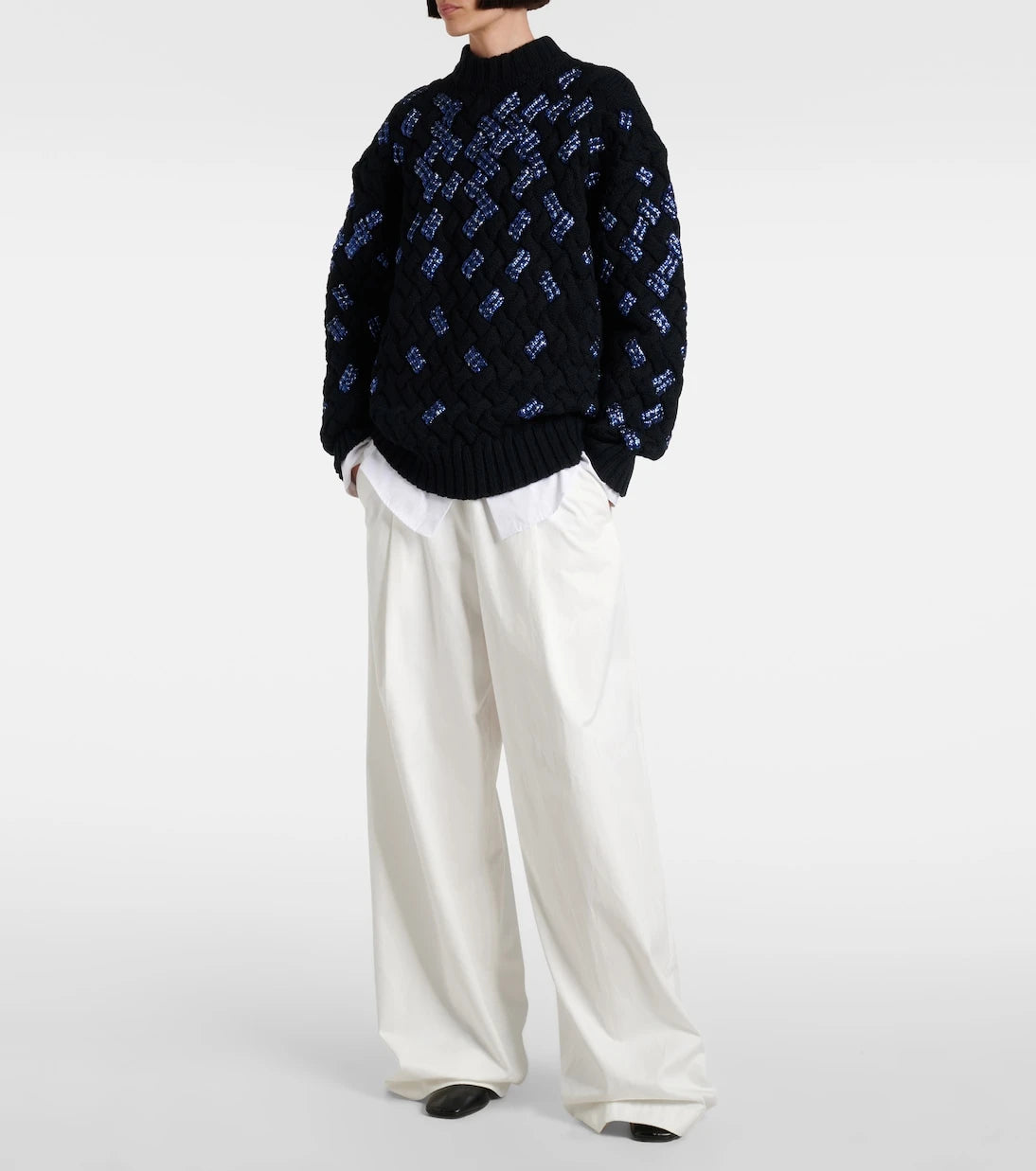Dries Van Noten - Sequined virgin wool sweater