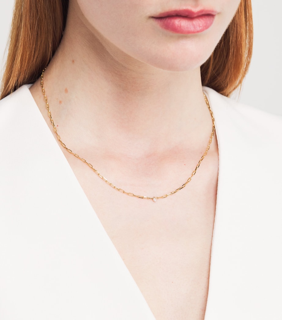 Persée Yellow Gold and Diamond Danaé Necklace