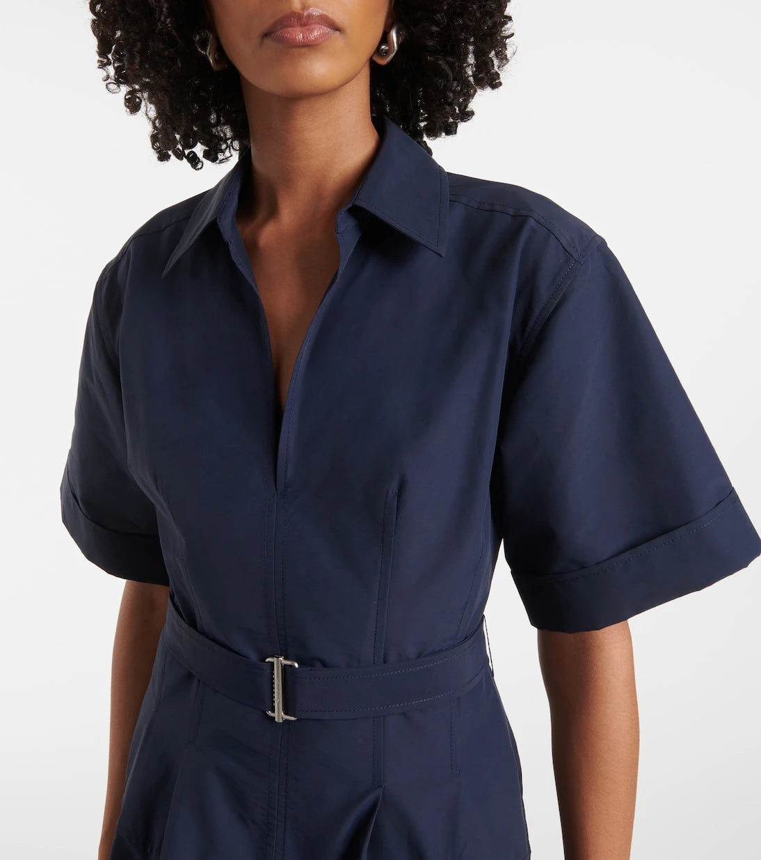 Simkhai - Deanna belted faille midi dress