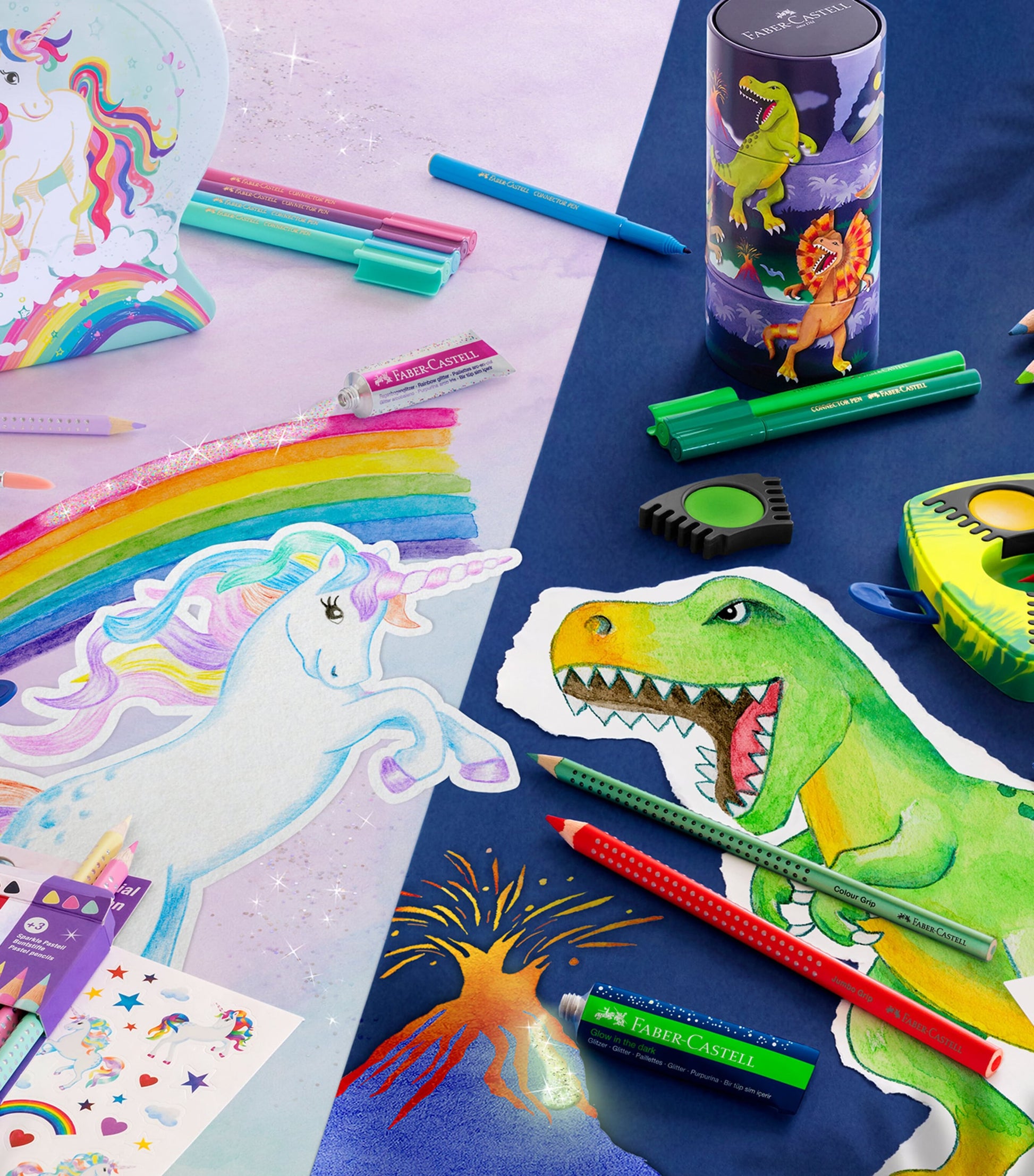 Faber-Castell Colour Grip Dinosaur Pencil Case