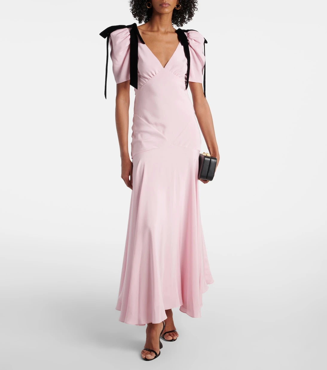 Rodarte - Bow-detail silk crêpe gown