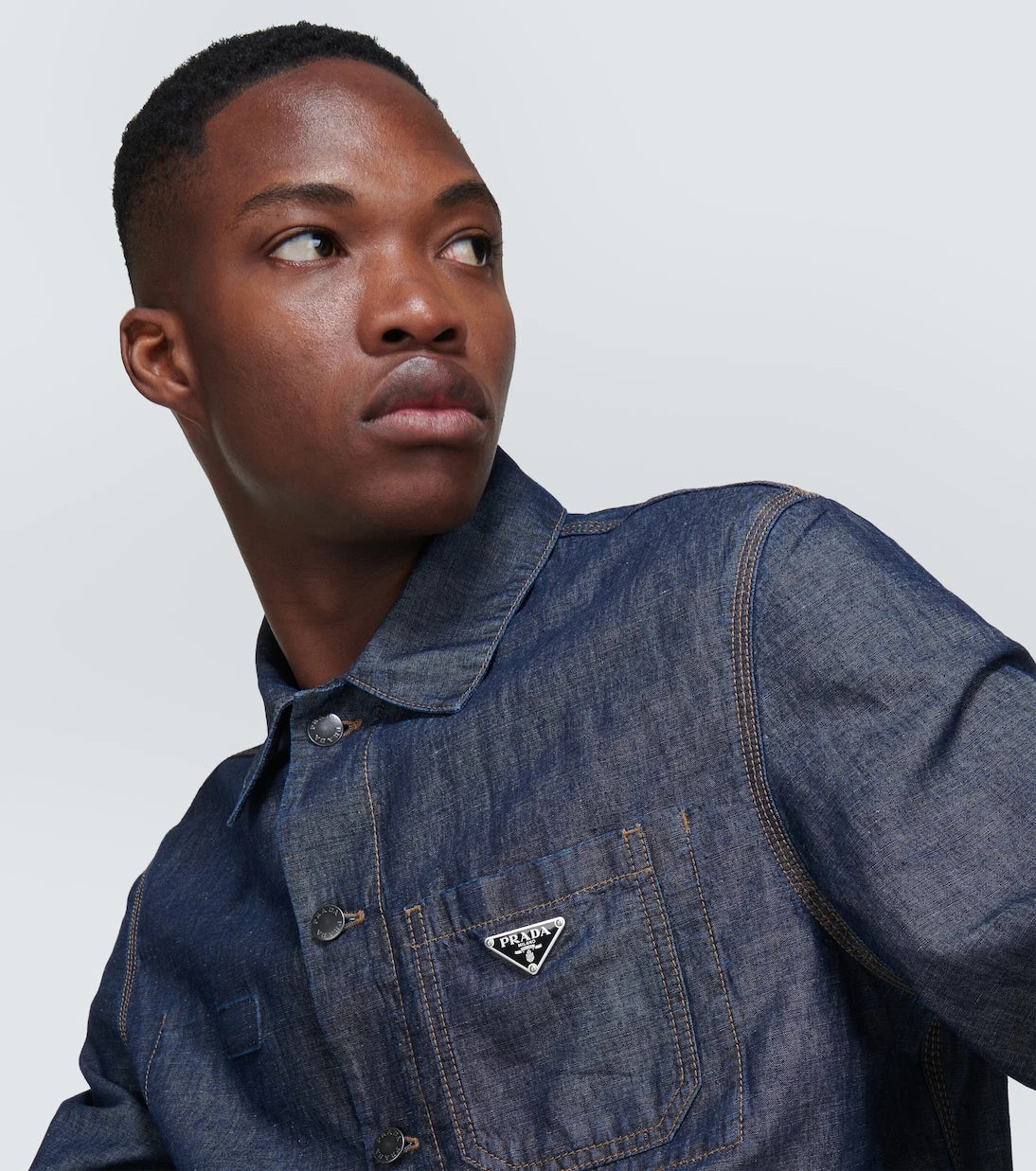 Prada - Cotton and linen overshirt