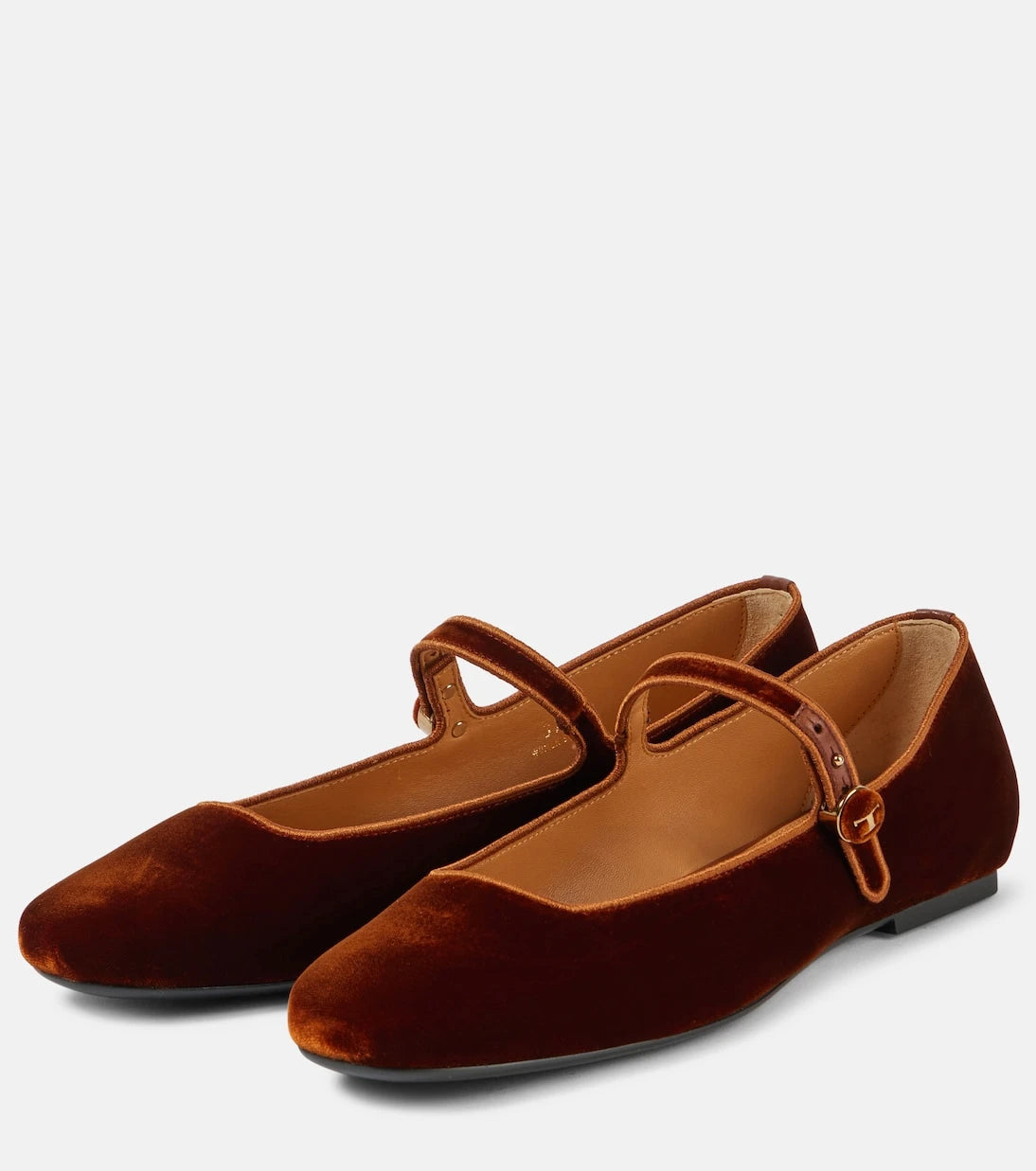 Tod's - Velvet Mary Jane flats