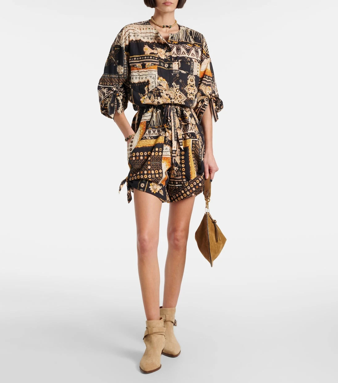 Marant Etoile - Niely printed cotton romper