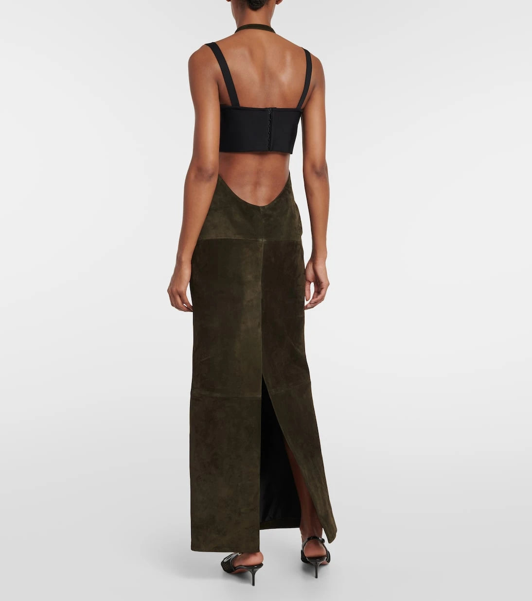 Alaïa - Suede maxi skirt