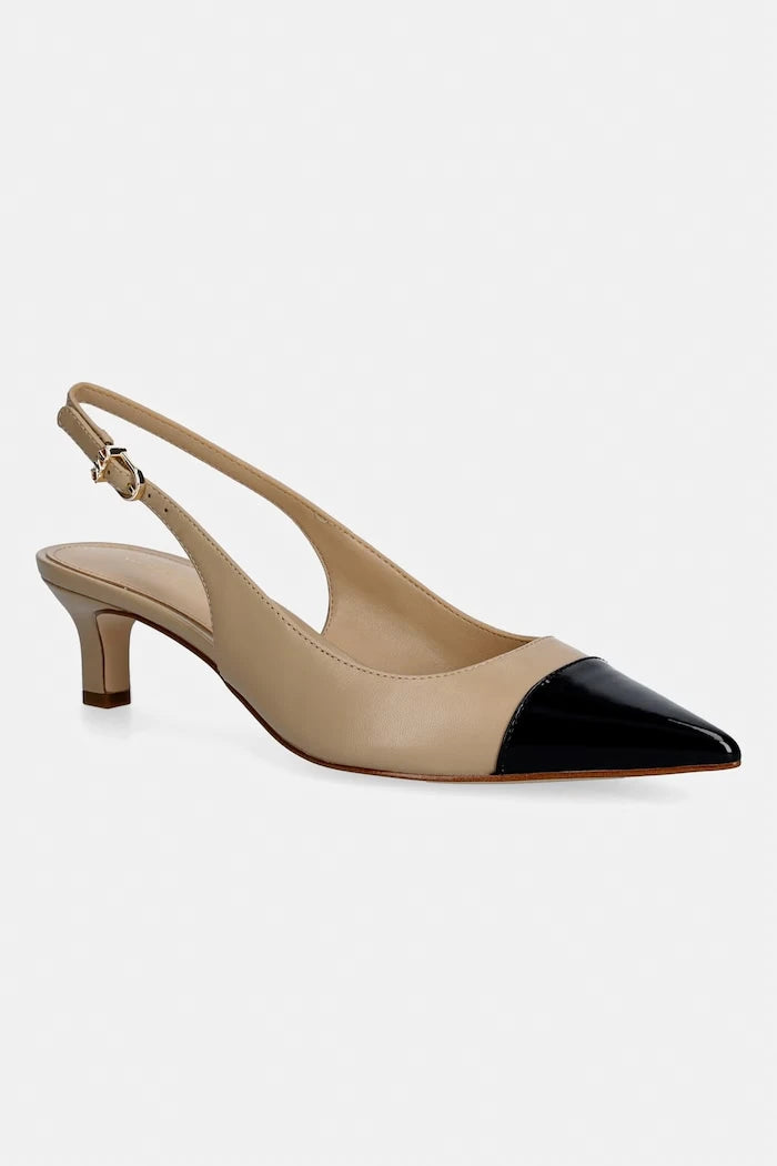 Обувки с тънък ток MICHAEL Michael Kors Amara Toe Cap Sling Pump