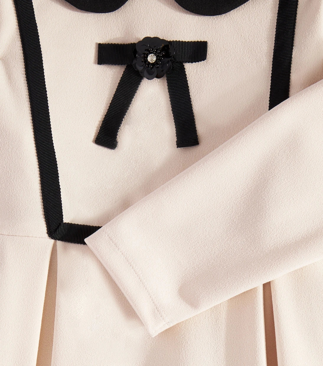 Patachou - Bow-detail pleated dress