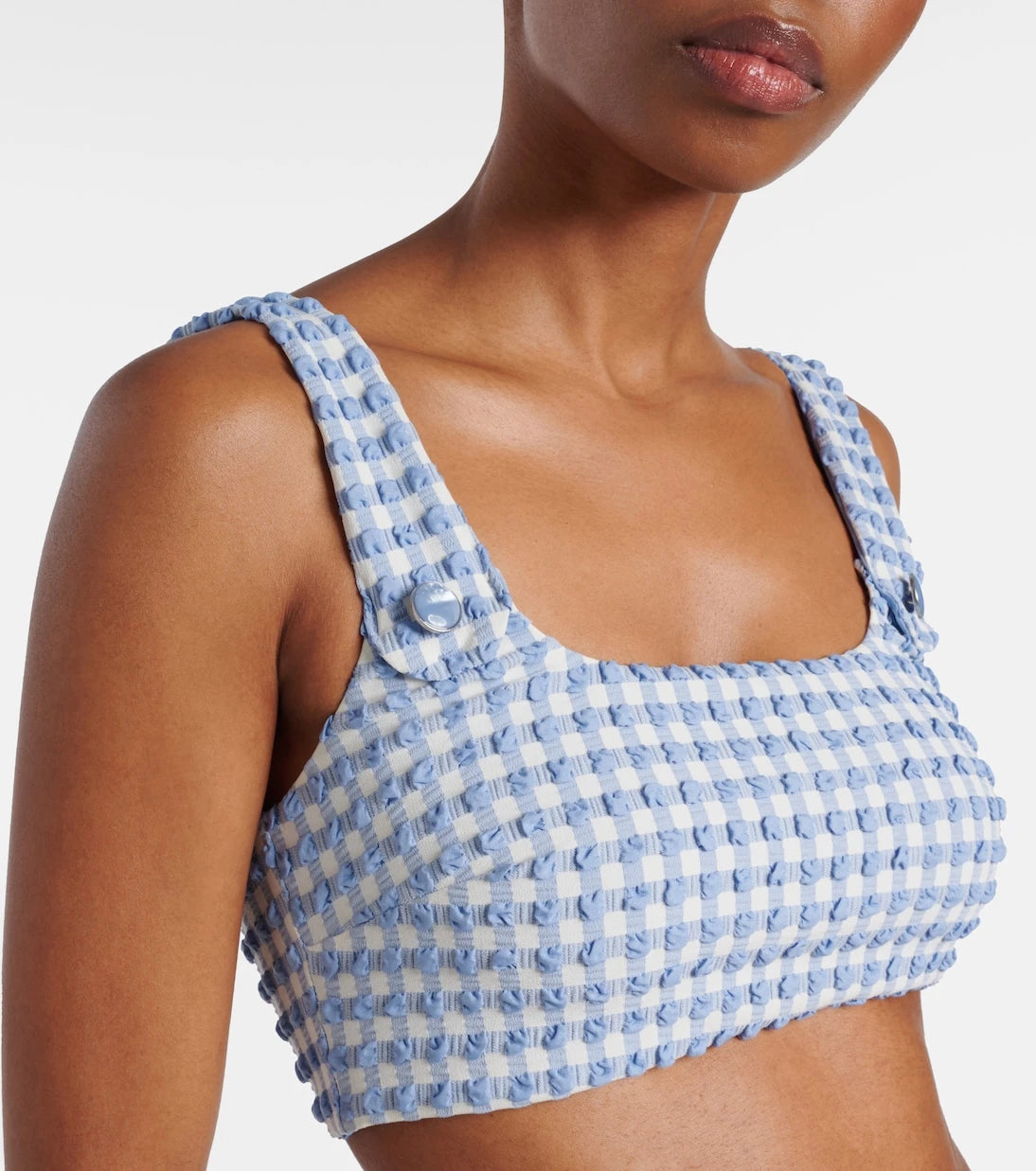 Simkhai - Ainsley gingham bikini top