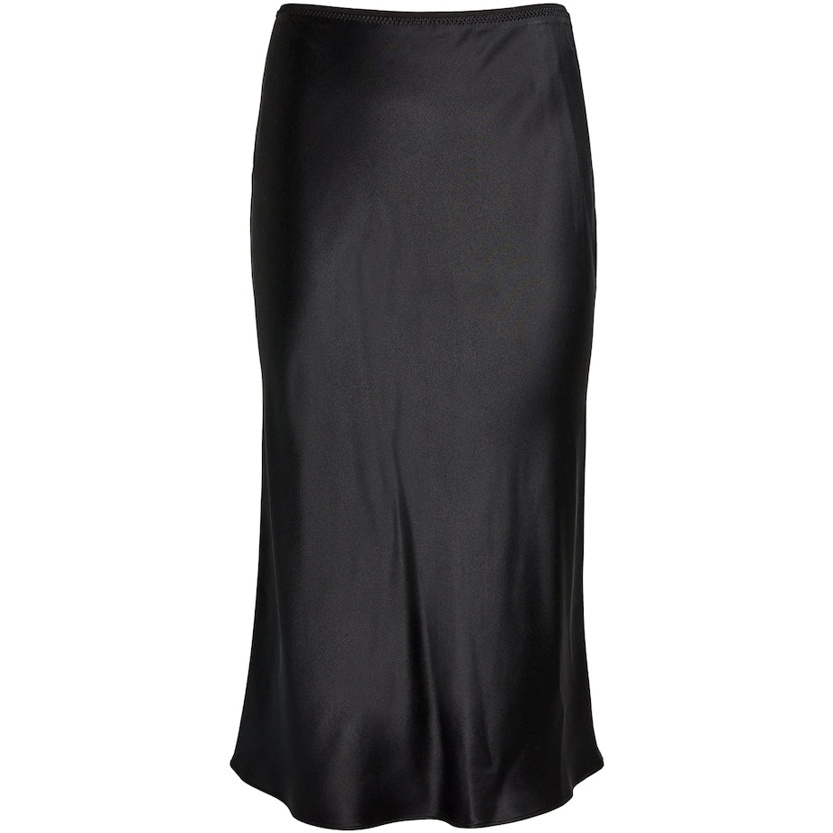 Silk Satin Isaak Midi Skirt