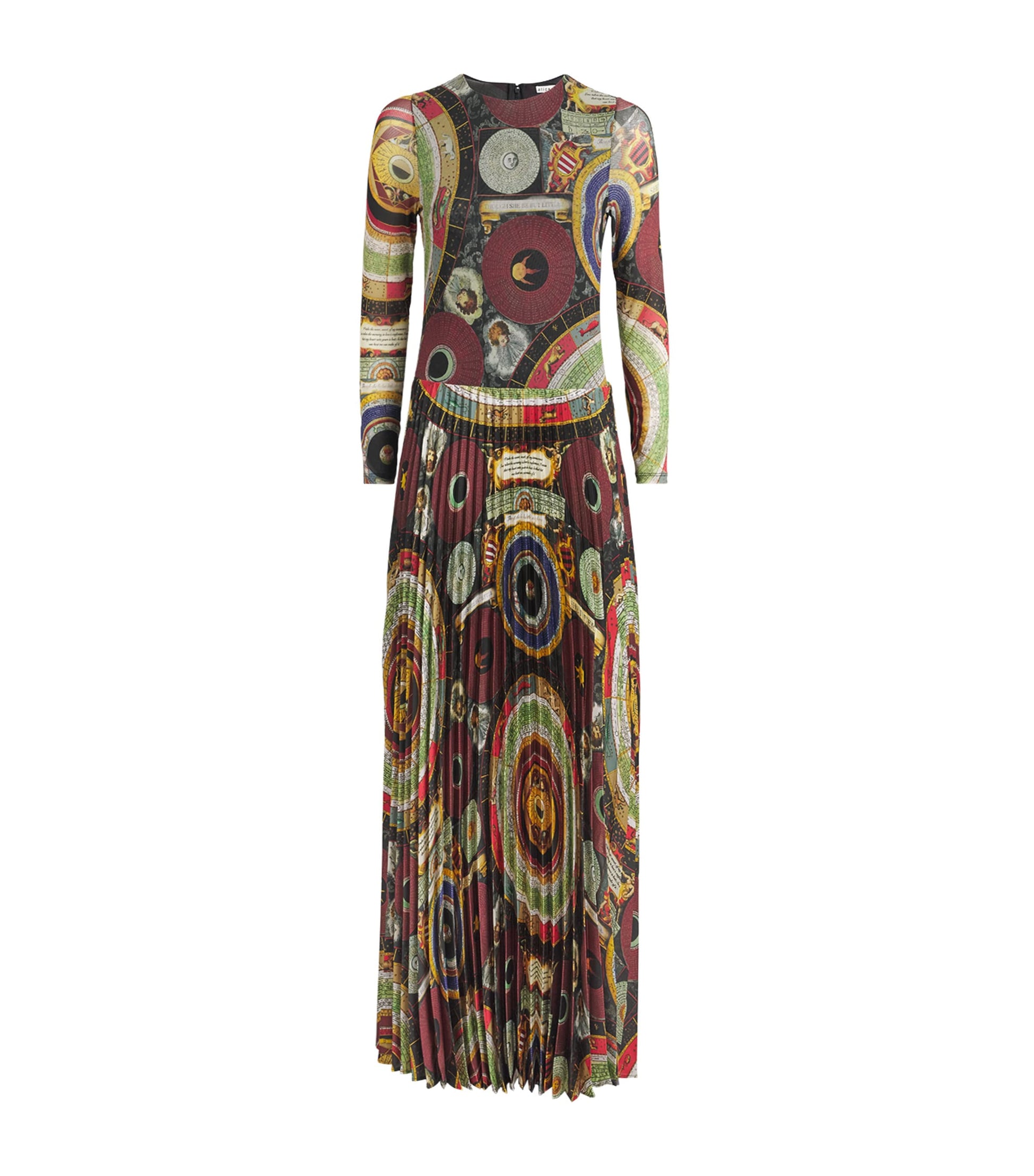 Alice+Olivia Multi Satin Ivey Maxi Dress