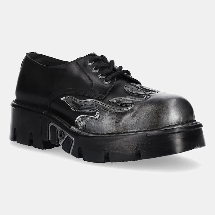 Кожени половинки обувки New Rock METALLIC