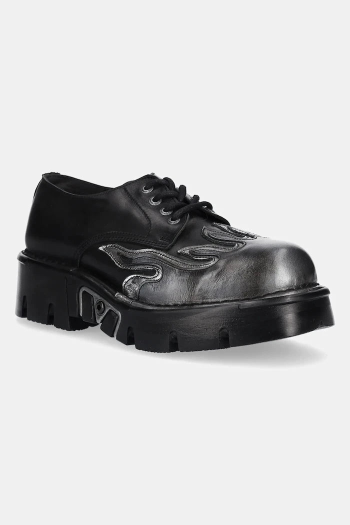 Кожени половинки обувки New Rock METALLIC