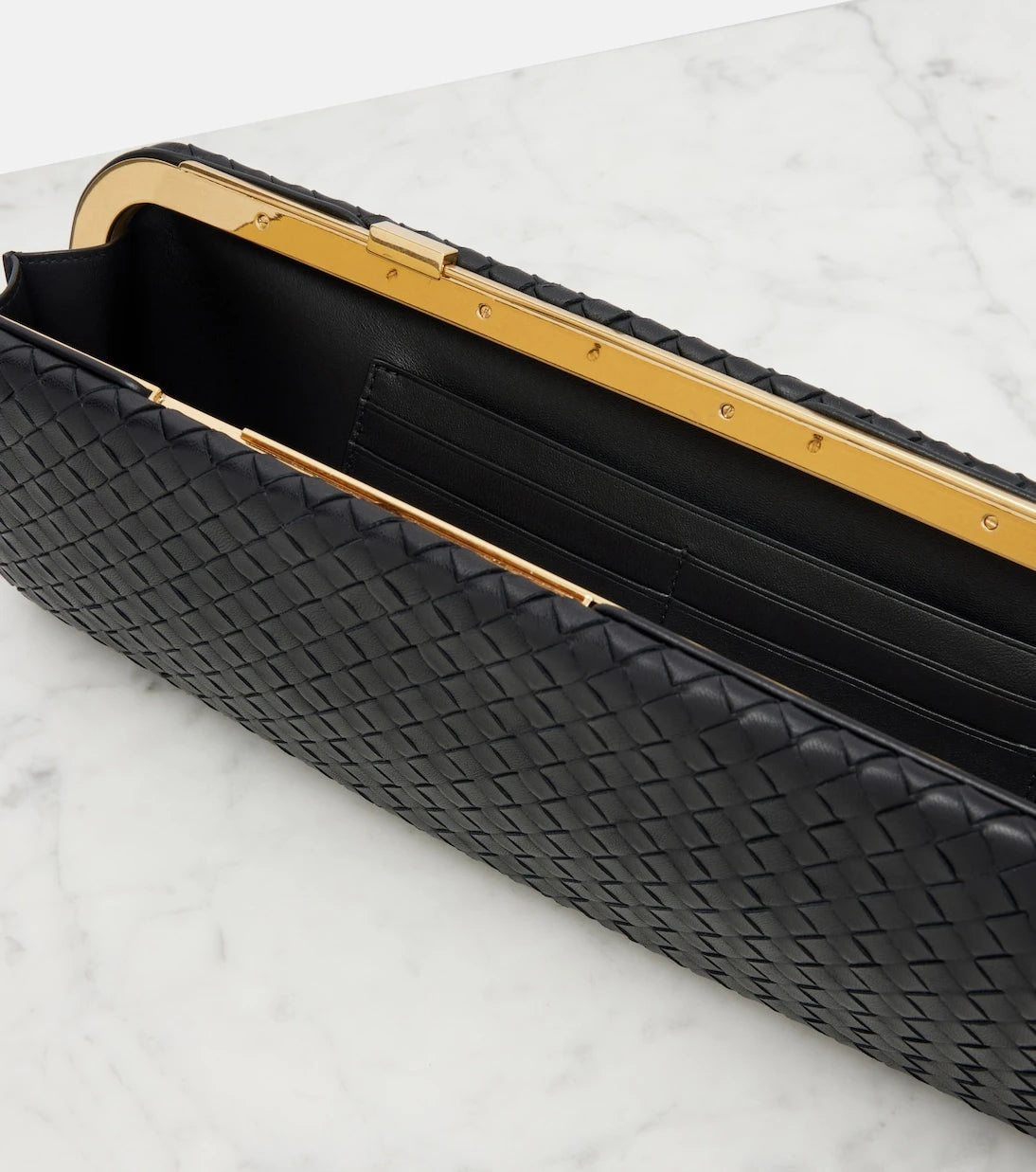 Bottega Veneta - Serata Intrecciato leather clutch