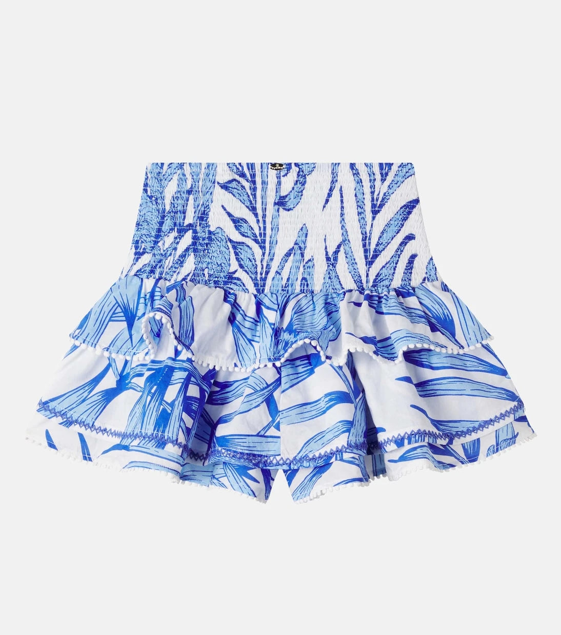 Poupette St Barth Kids - Alizee printed smocked cotton skort