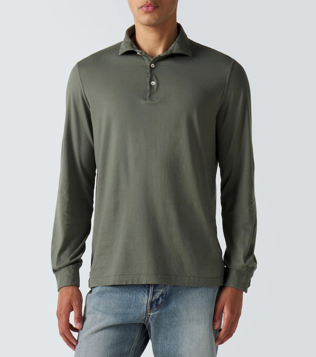 Fedeli - Cotton piqué polo shirt