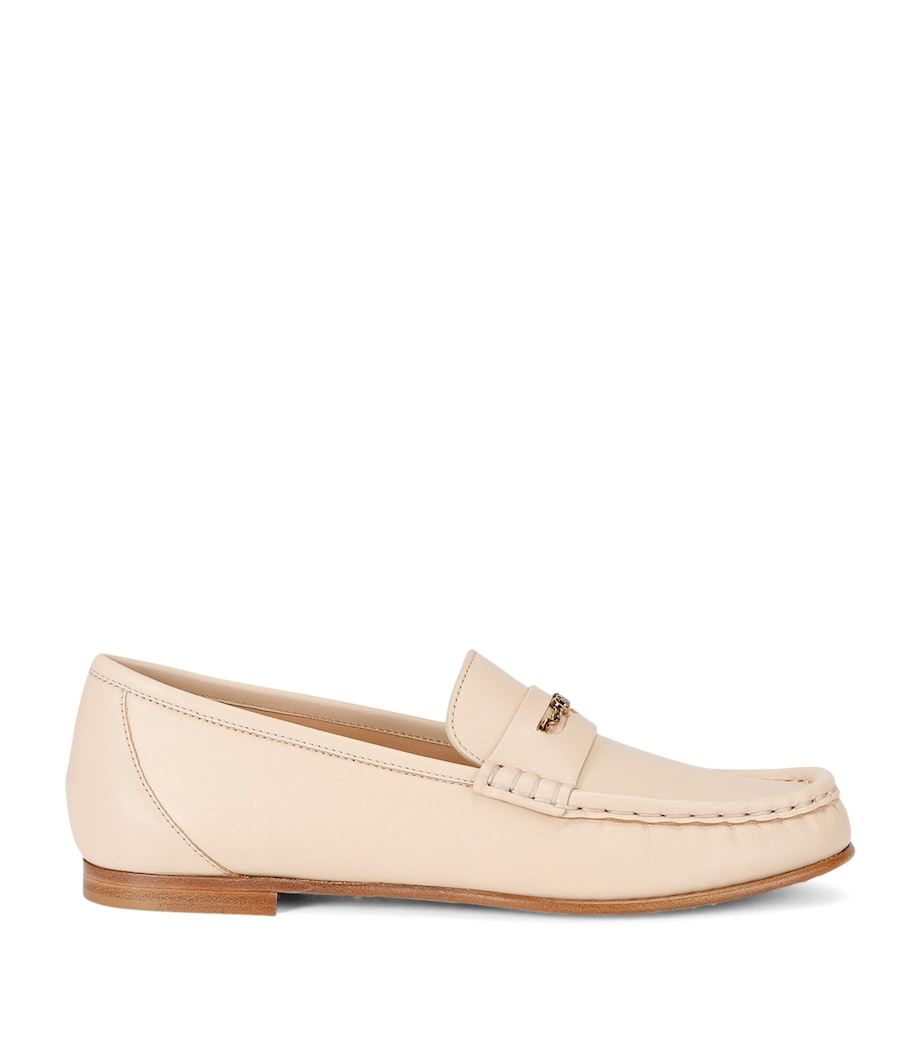 Beige Calfskin Loafers