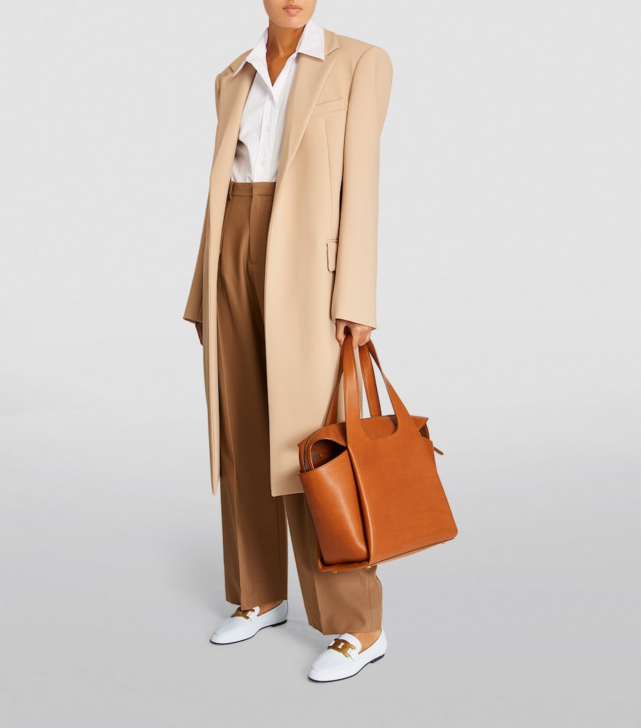 White Leather Loafers