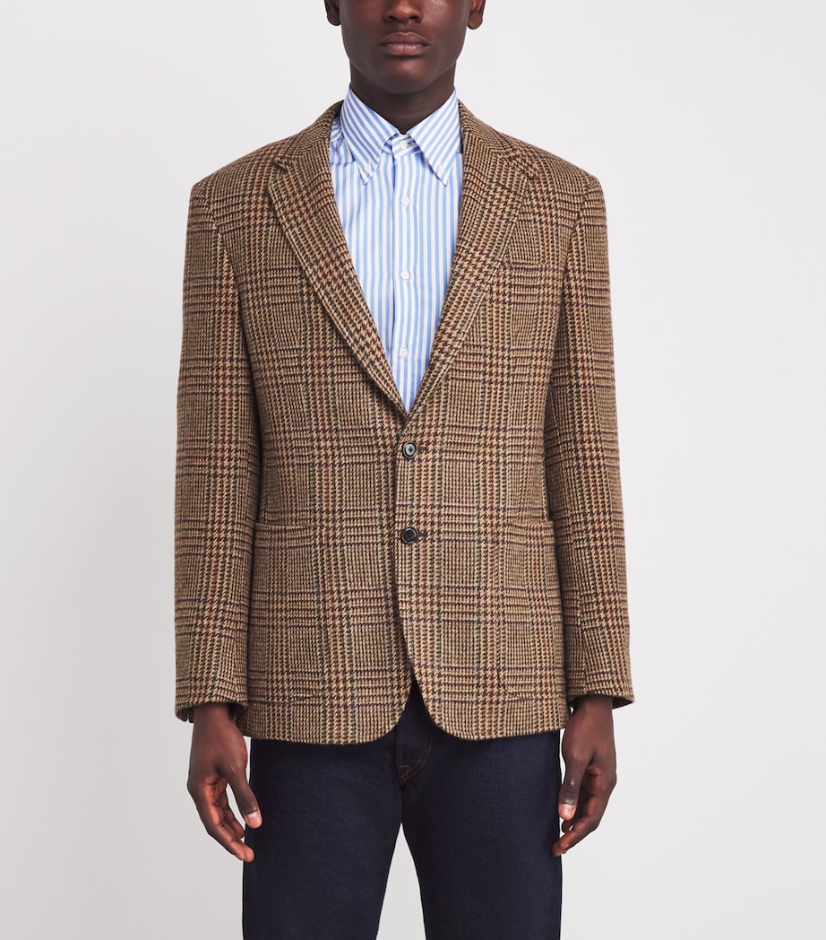 Polo Ralph Lauren Brown Wool Glen Plaid Blazer