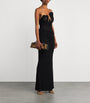 Black Lace-Bustier Strapless Salacia Gown