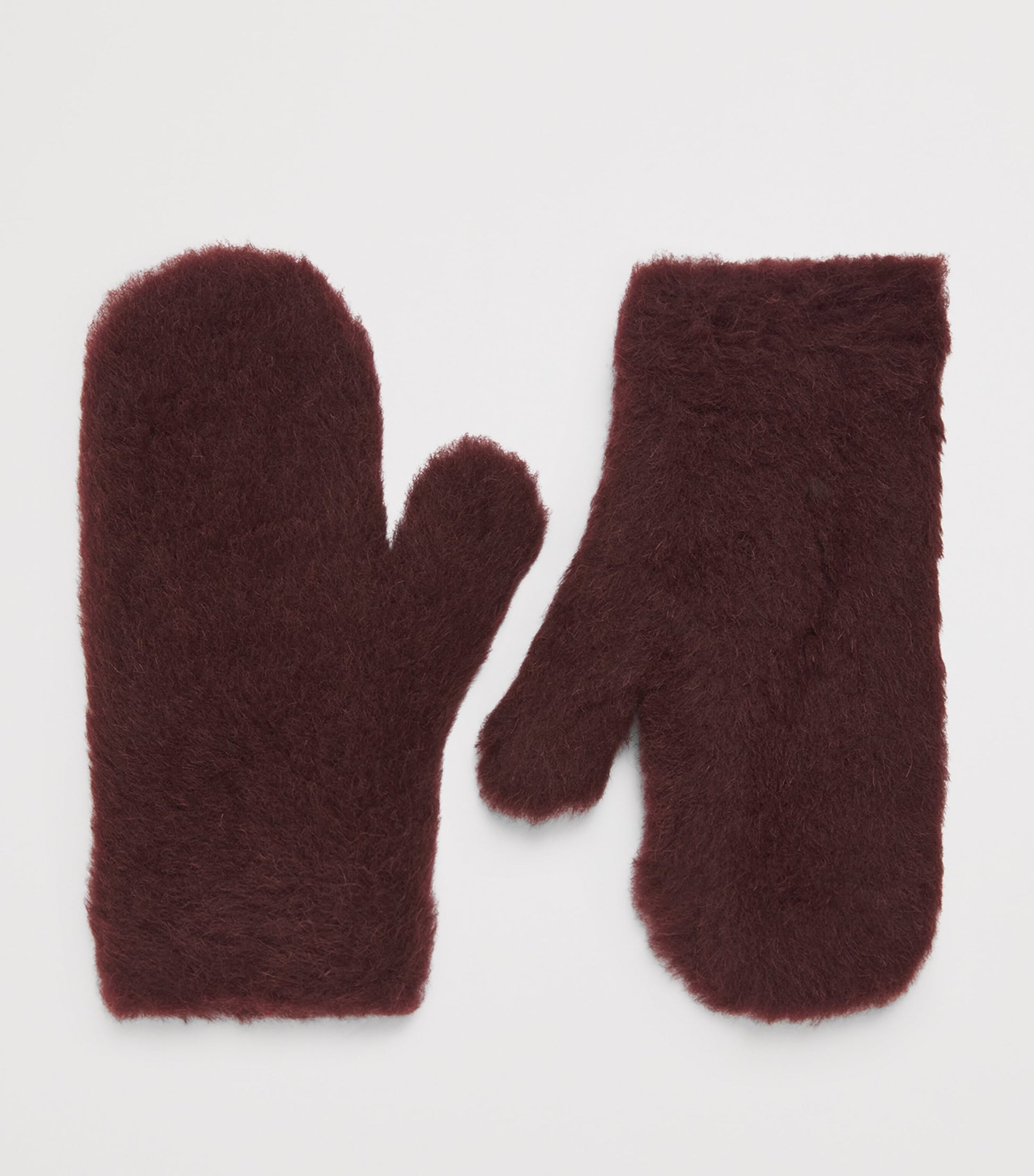 Purple Alpaca-Wool-Silk Mittens