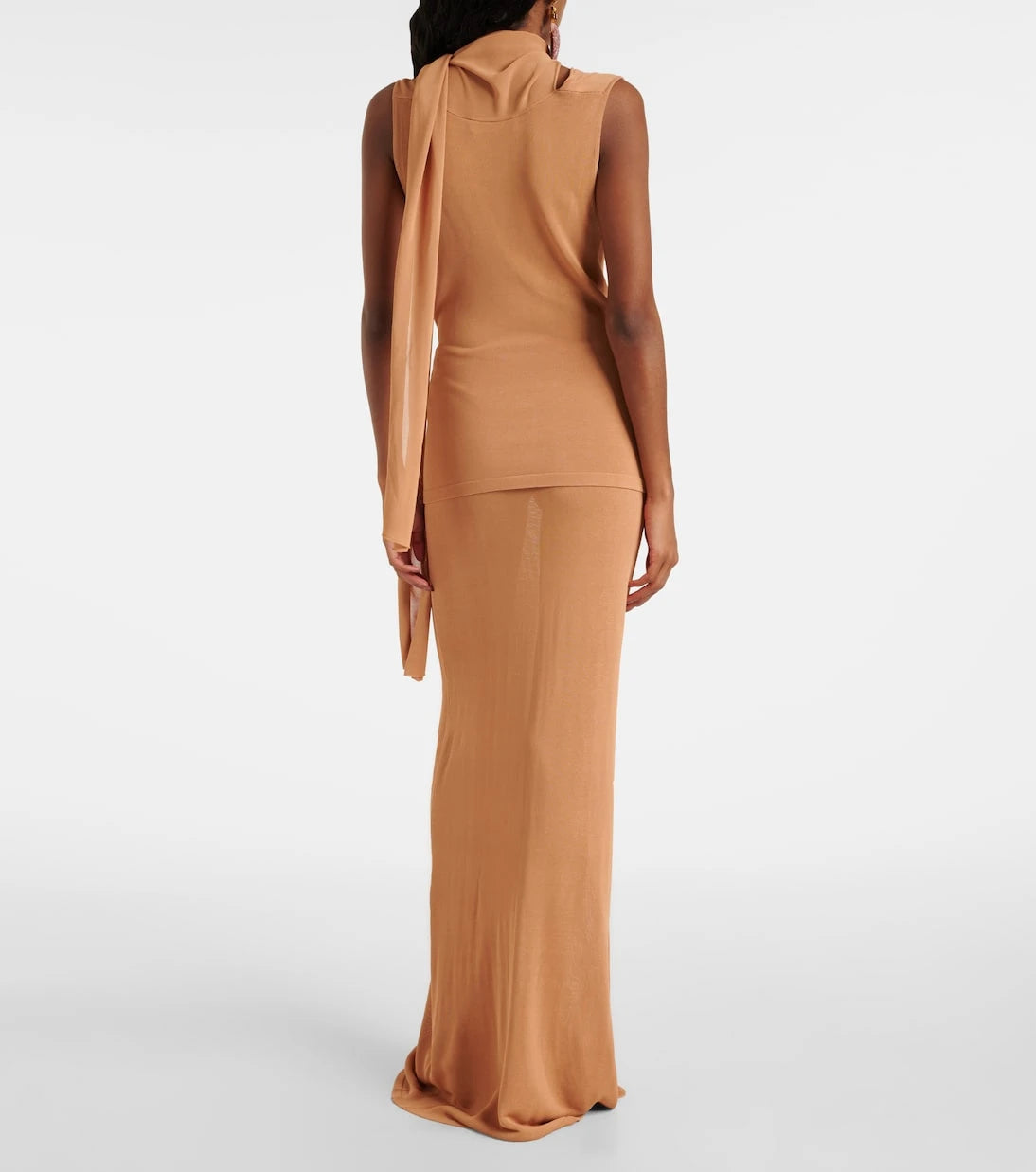 Aya Muse - Draped scarf-detail top