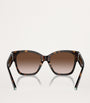 Tiffany & Co. Brown Acetate Square Oversized Sunglasses